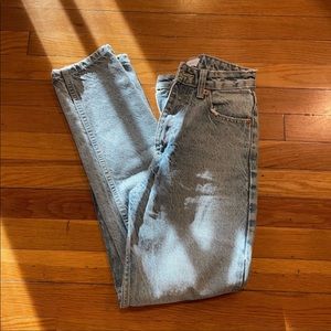 Zara High Waisted Mom Jeans